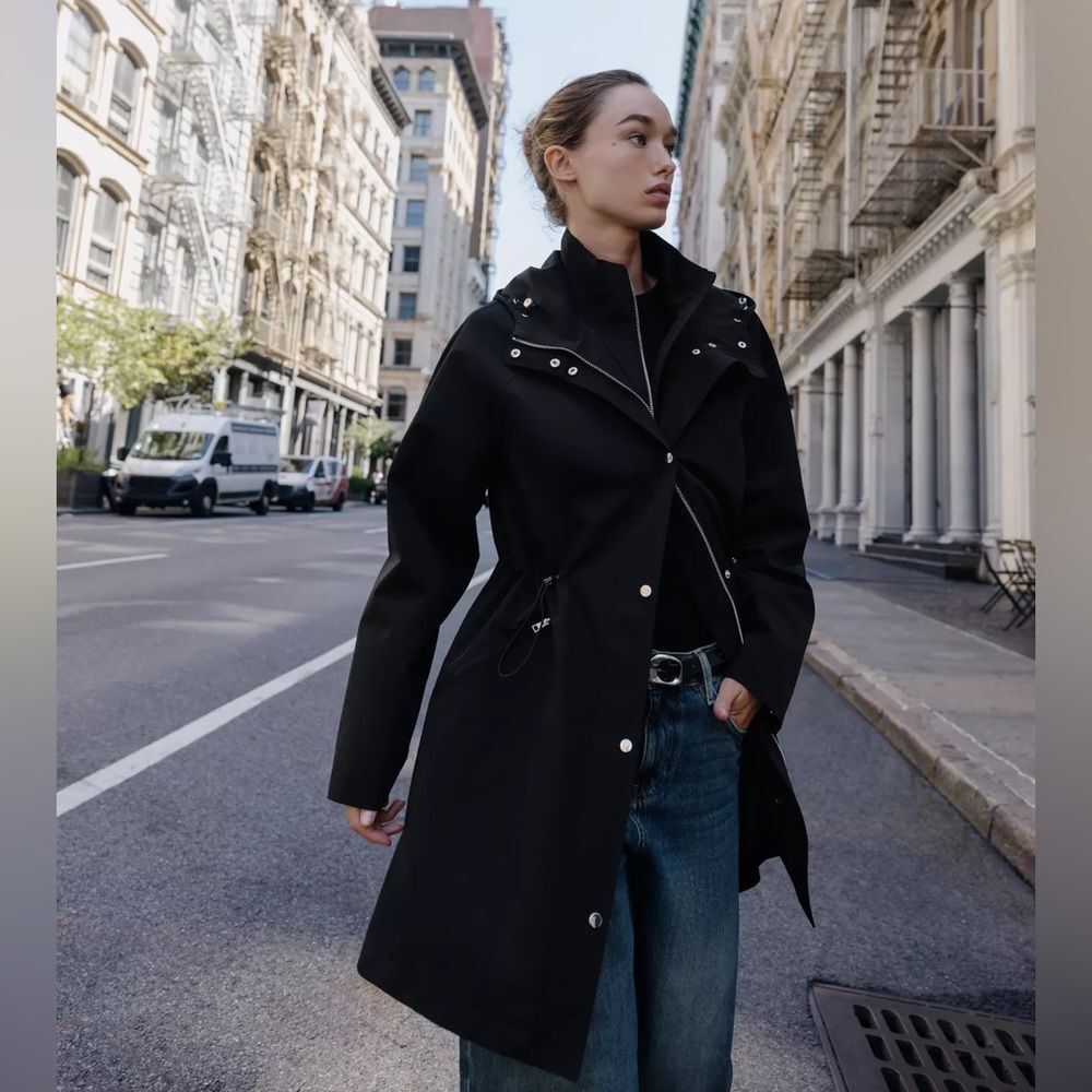 Zara Adjustable Waist Hooded Parka